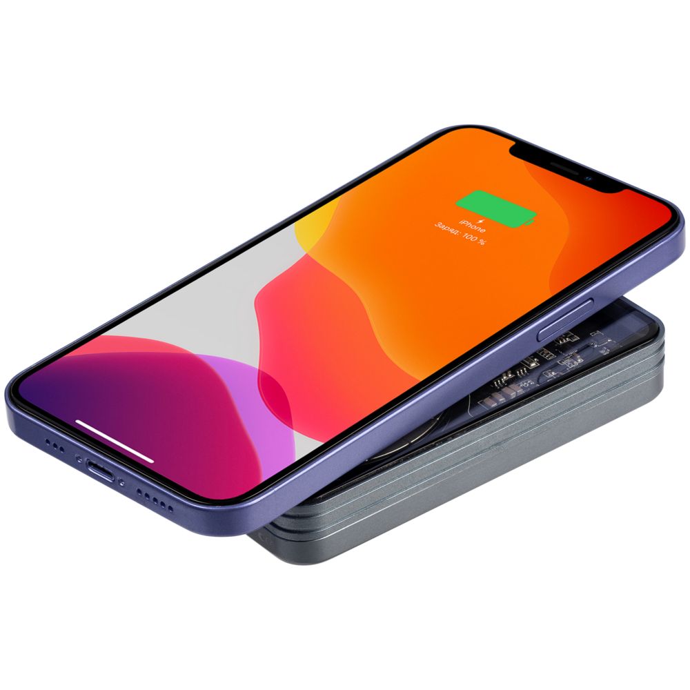 Магнитный беспроводной аккумулятор Cooper Ergo 5000 мАч, темно-серый — изображение 10