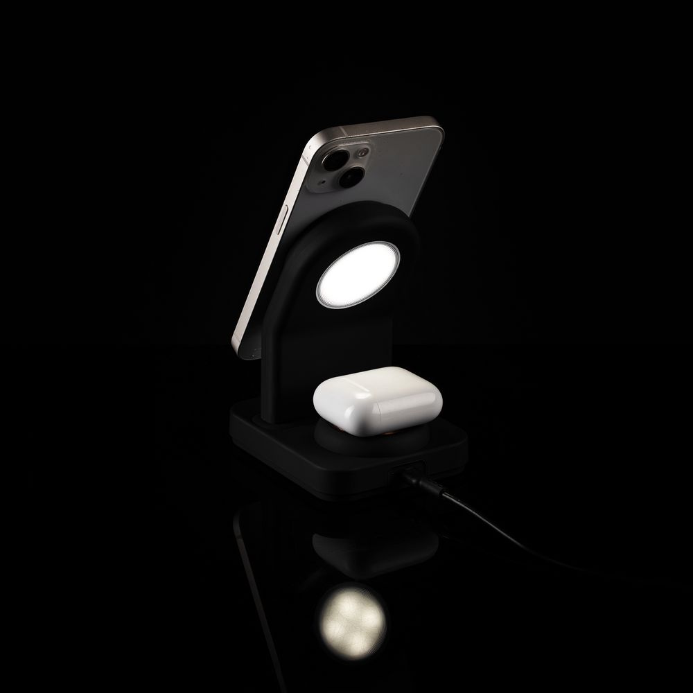 Зарядная станция с подсветкой Cooper Duo, черная — изображение 10