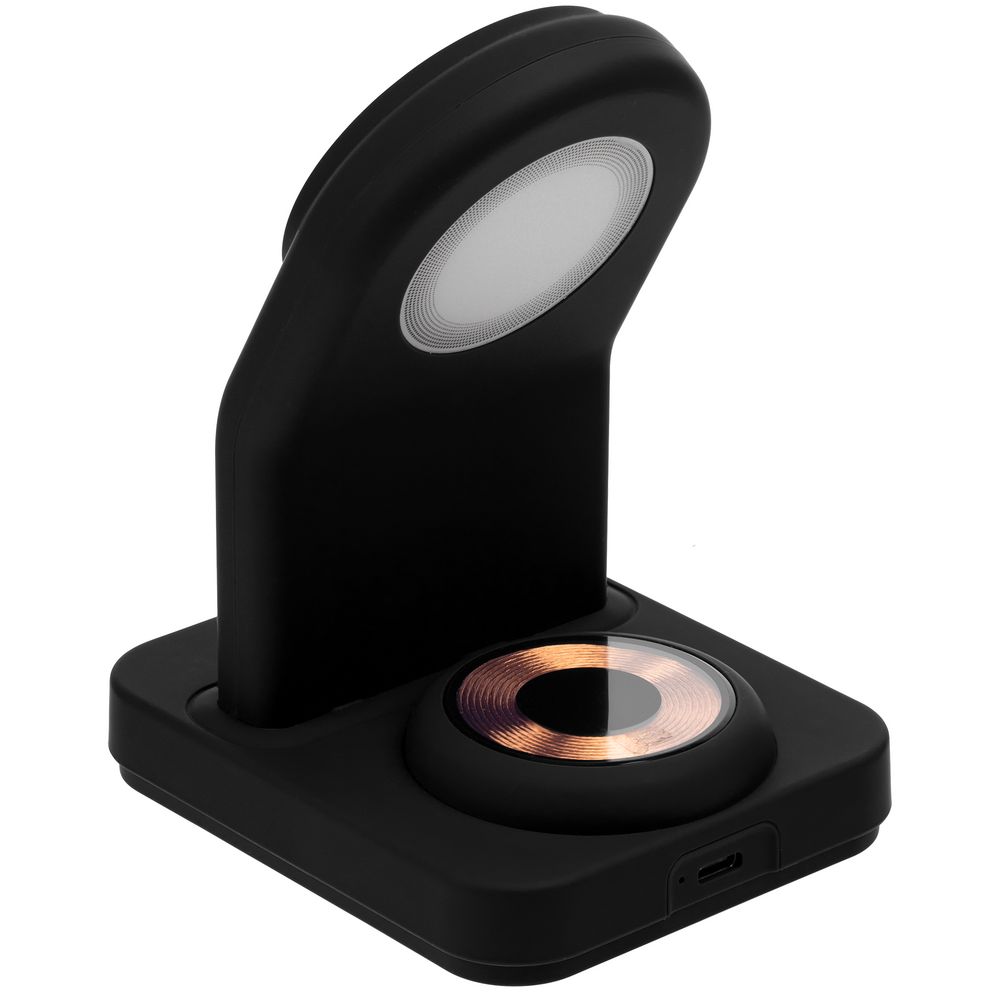 Зарядная станция с подсветкой Cooper Duo, черная — изображение 4