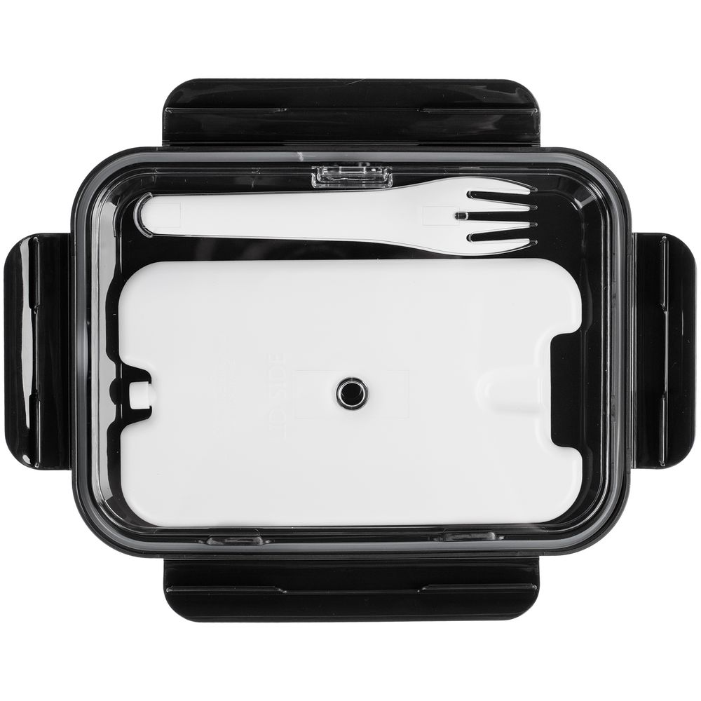 Ланчбокс Cibus с аккумулятором холода, белый с черным — изображение 4