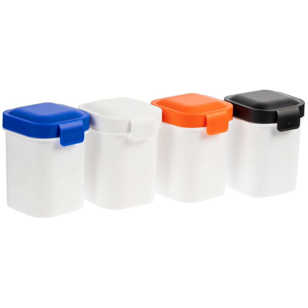 Ланчбокс для снеков Lunch Crunch, белый с синим — изображение 4