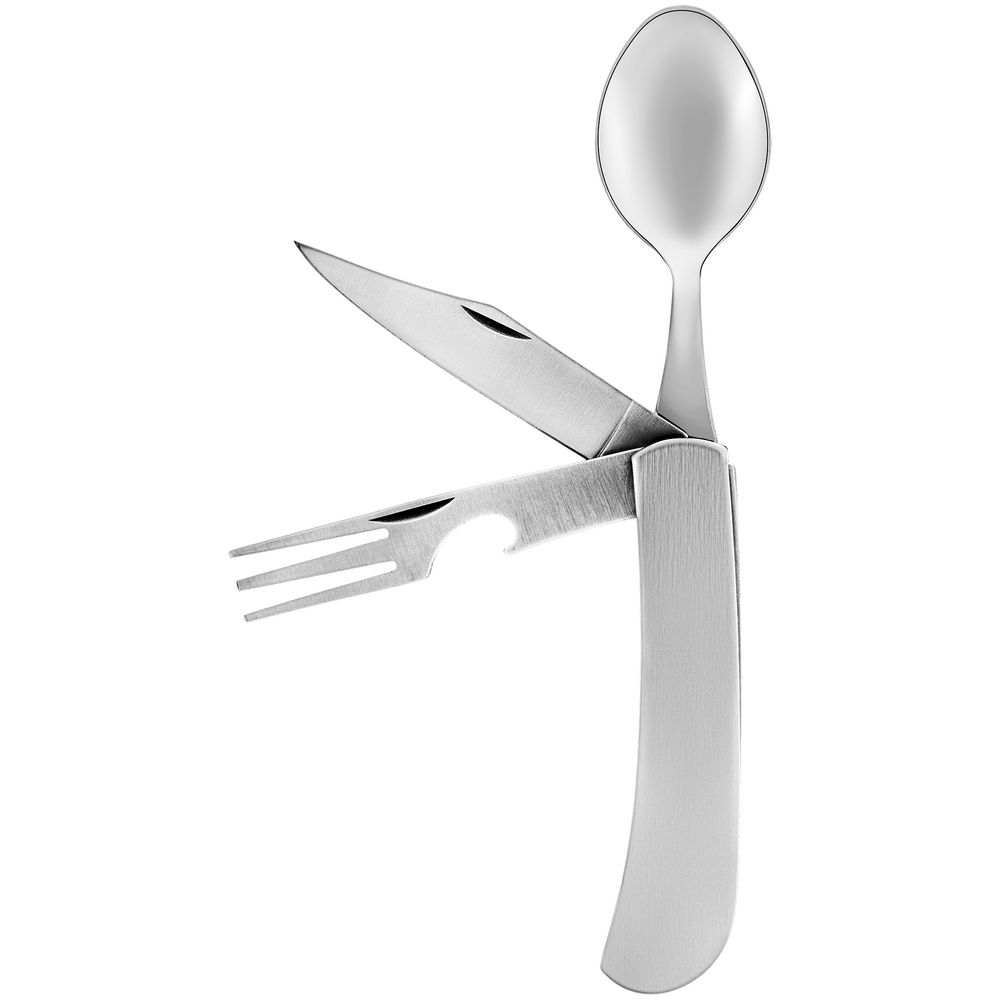 Походный складной столовый прибор Campsite Fold, стальной — изображение 7