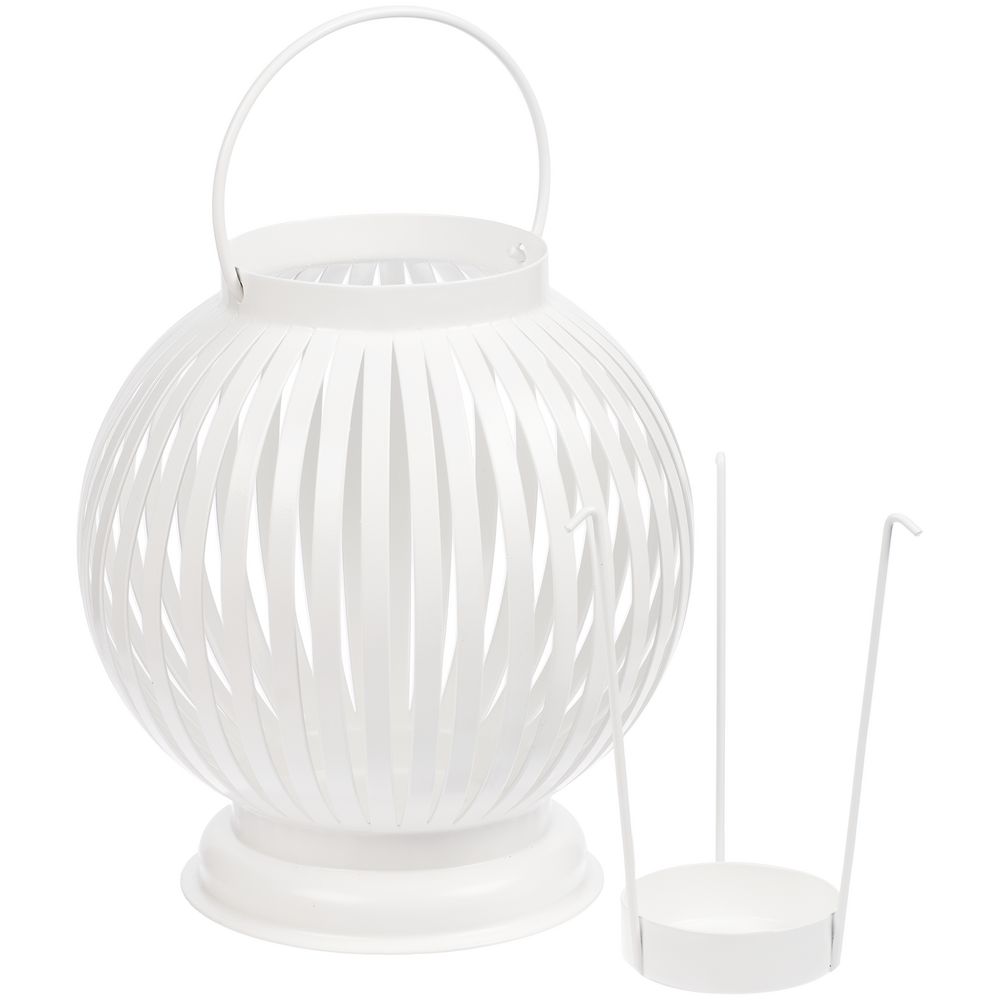 Интерьерный фонарь-подсвечник Villatic, средний, белый — изображение 4