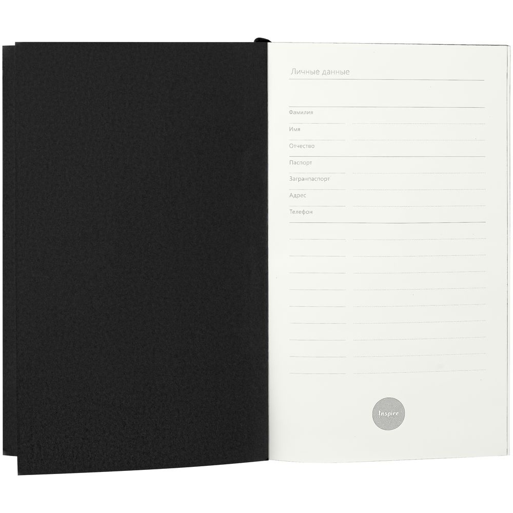 Ежедневник Flat Mini, недатированный, иссиня-черный — изображение 5