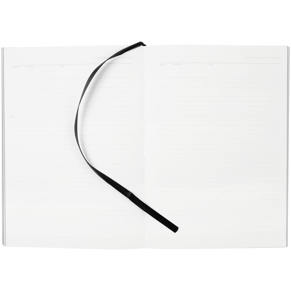 Ежедневник Kroom, недатированный, черный — изображение 5