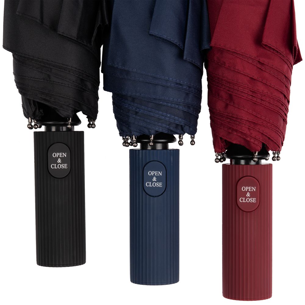 Зонт складной Ribbo, темно-синий — изображение 8