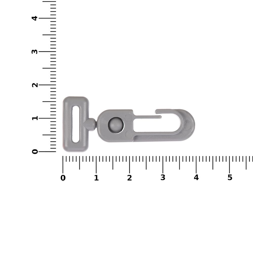 Застежка-карабин Carabine, S, серый — изображение 3
