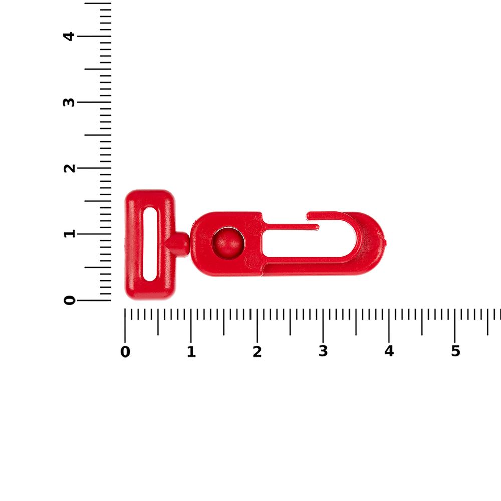 Застежка-карабин Carabine, S, красный — изображение 3
