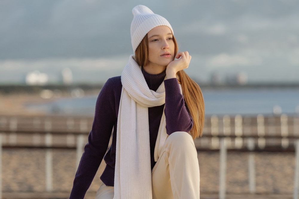 Шапка Alpine, белая — изображение 8