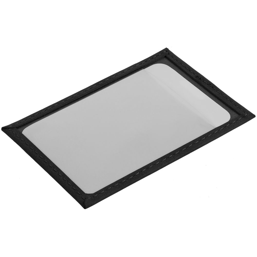 Чехол для пропуска Nubuk, черный — изображение 4