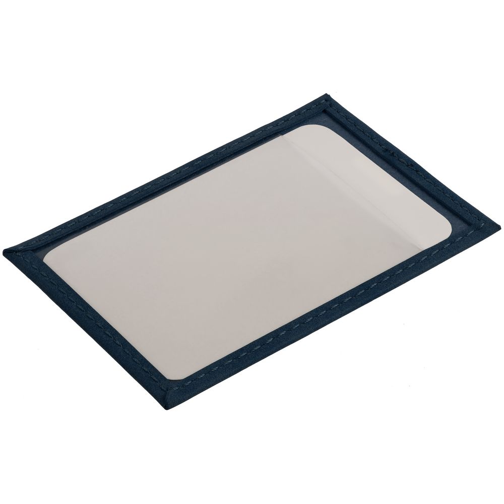 Чехол для пропуска Nubuk, синий — изображение 4