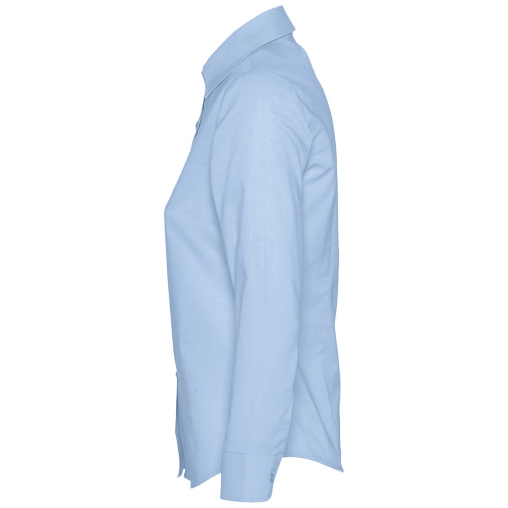 Рубашка женская с длинным рукавом Embassy, голубая — изображение 4