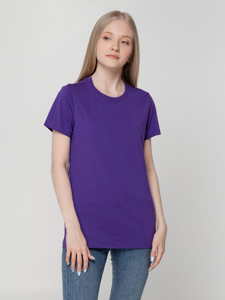 Футболка женская T-bolka Lady, фиолетовая — изображение 6