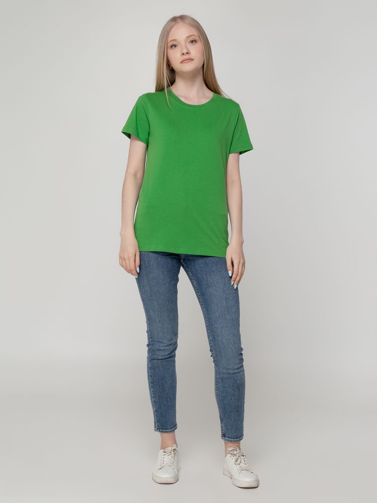 Футболка женская T-bolka Lady, ярко-зеленая — изображение 10