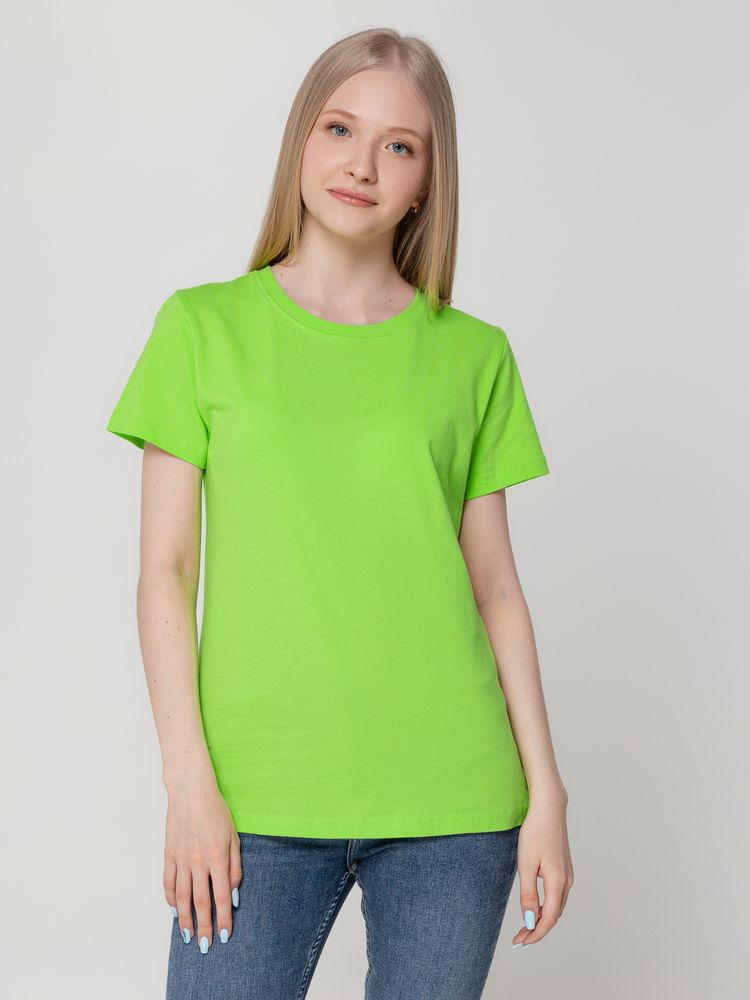 Футболка женская T-bolka Lady, зеленое яблоко — изображение 6