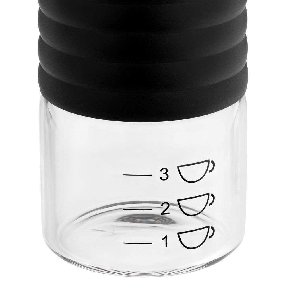 Портативная кофемолка Moxie, серебристо-черная — изображение 4