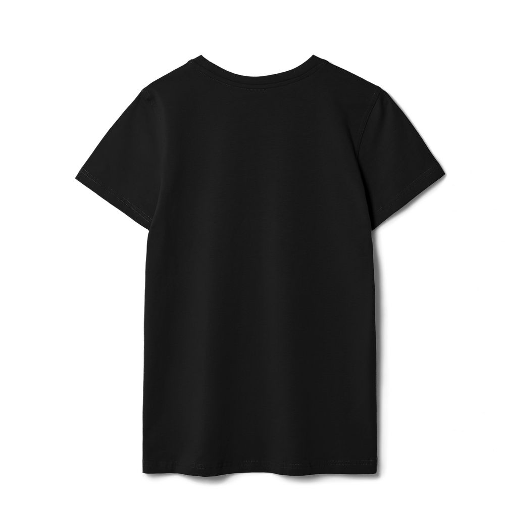 Футболка женская T-bolka Stretch Lady, черная — изображение 3