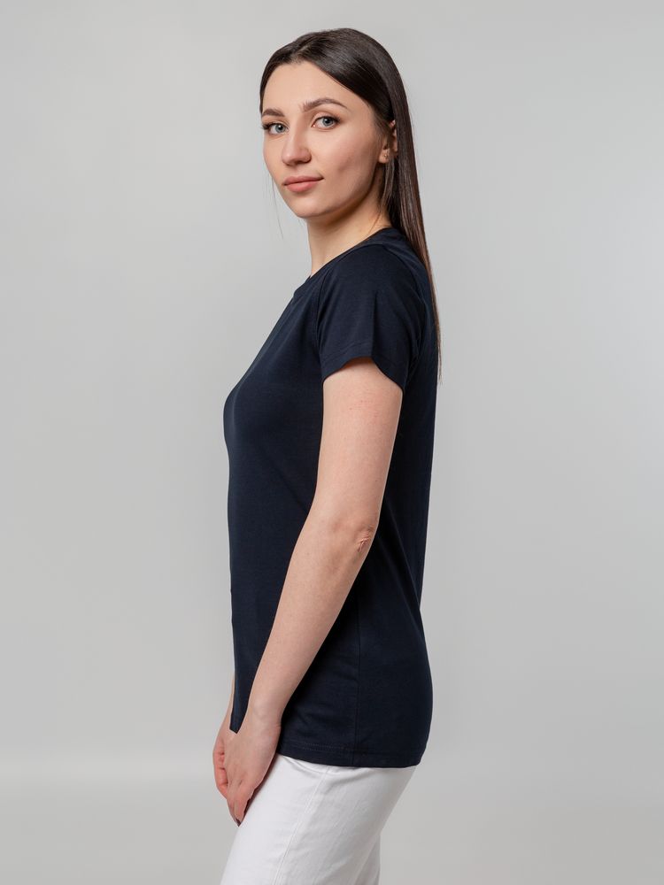 Футболка женская T-bolka Stretch Lady, темно-синяя (navy) — изображение 8