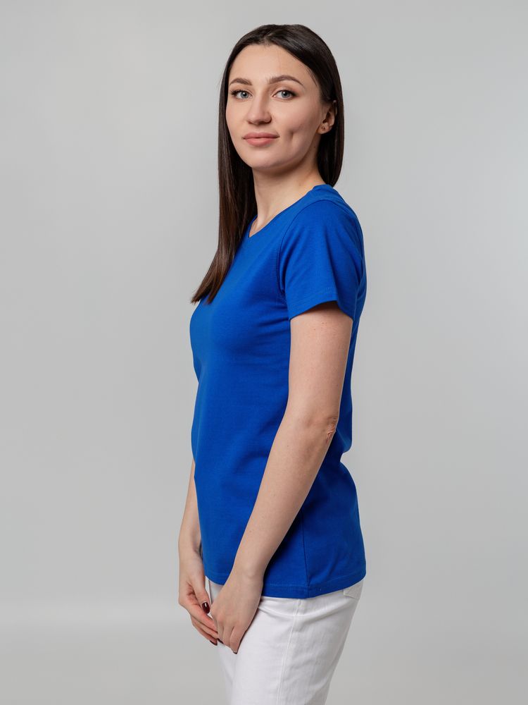 Футболка женская T-bolka Stretch Lady, ярко-синяя (royal) — изображение 7