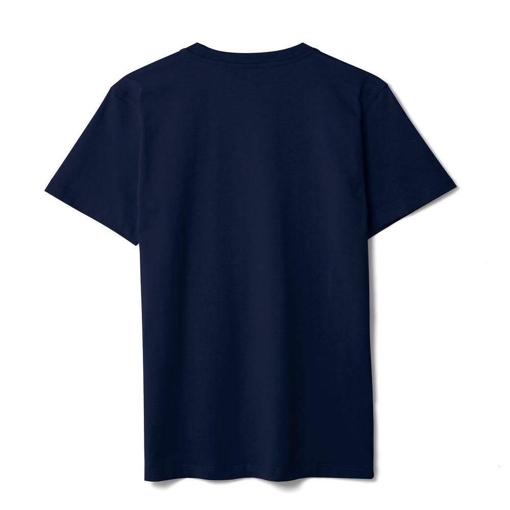 Футболка мужская T-bolka Stretch, темно-синяя (кобальт) — изображение 3