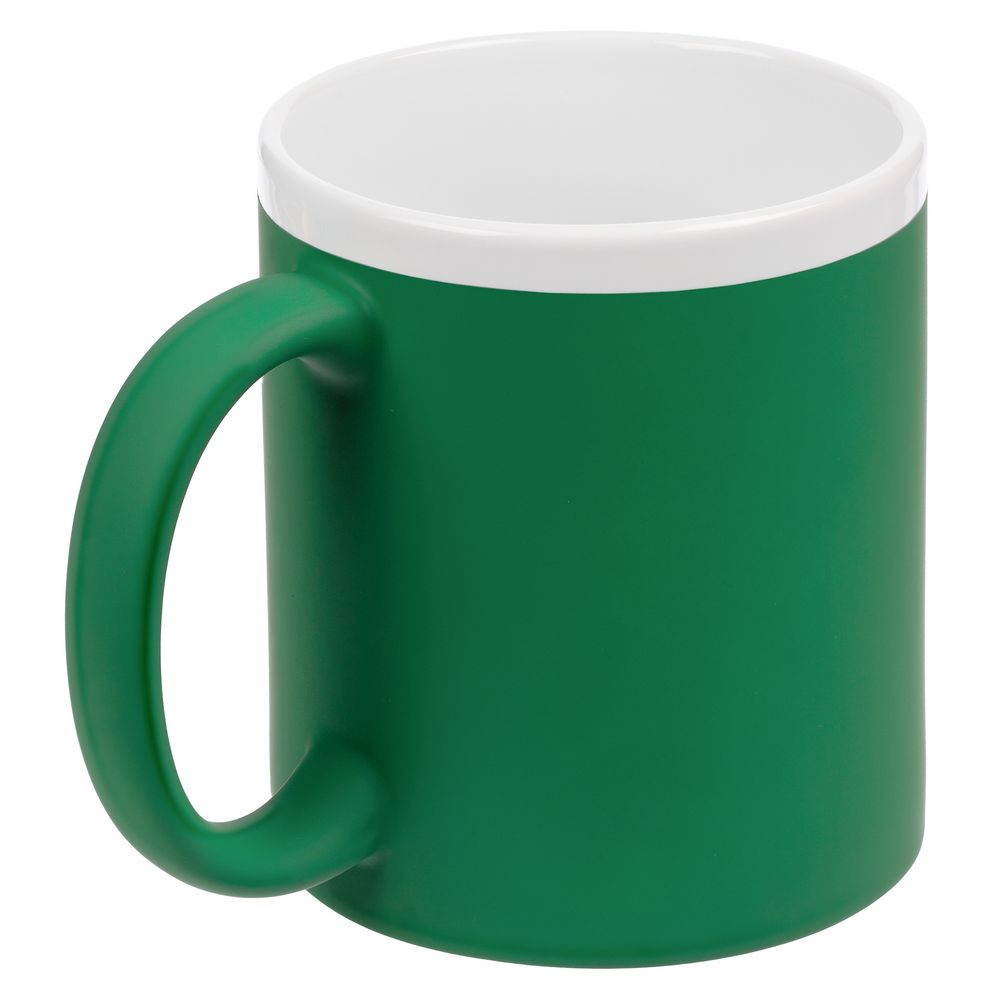 Кружка StopSpot с покрытием софт-тач, зеленая — изображение 3