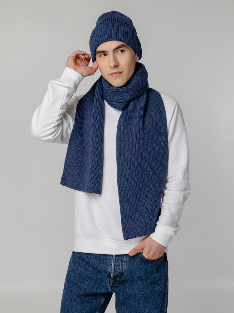 Шапка Tommi, синий меланж — изображение 8