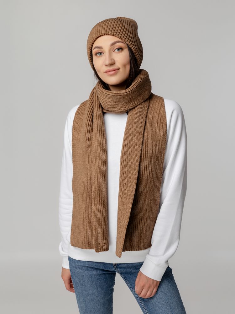 Шарф Tommi, бежевый меланж — изображение 8