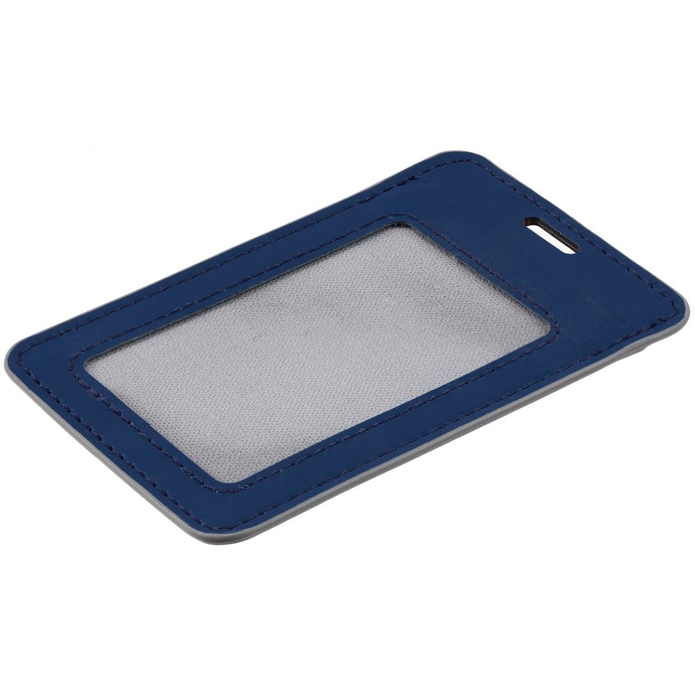 Чехол для пропуска Shall Simple, синий — изображение 4