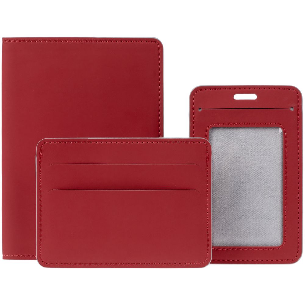 Чехол для карточек Shall Simple, красный — изображение 7