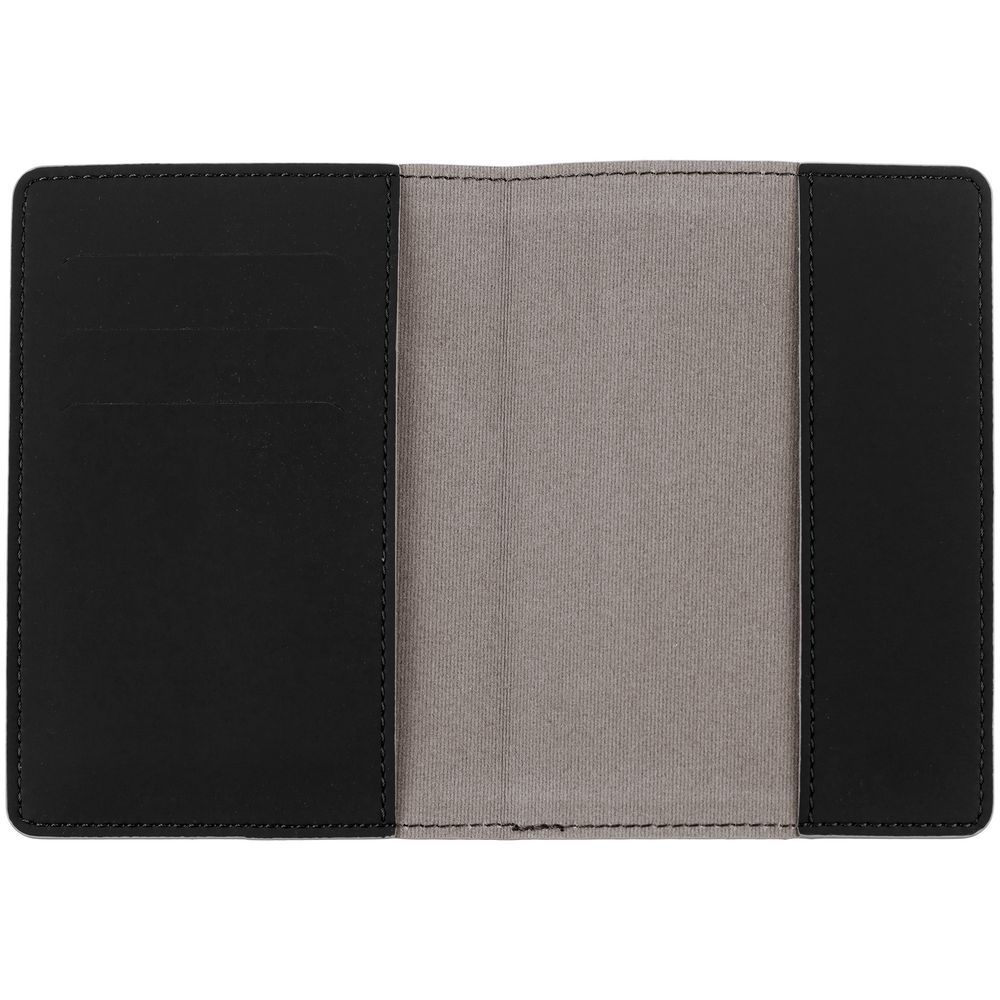 Обложка для паспорта Shall Simple, черный — изображение 3