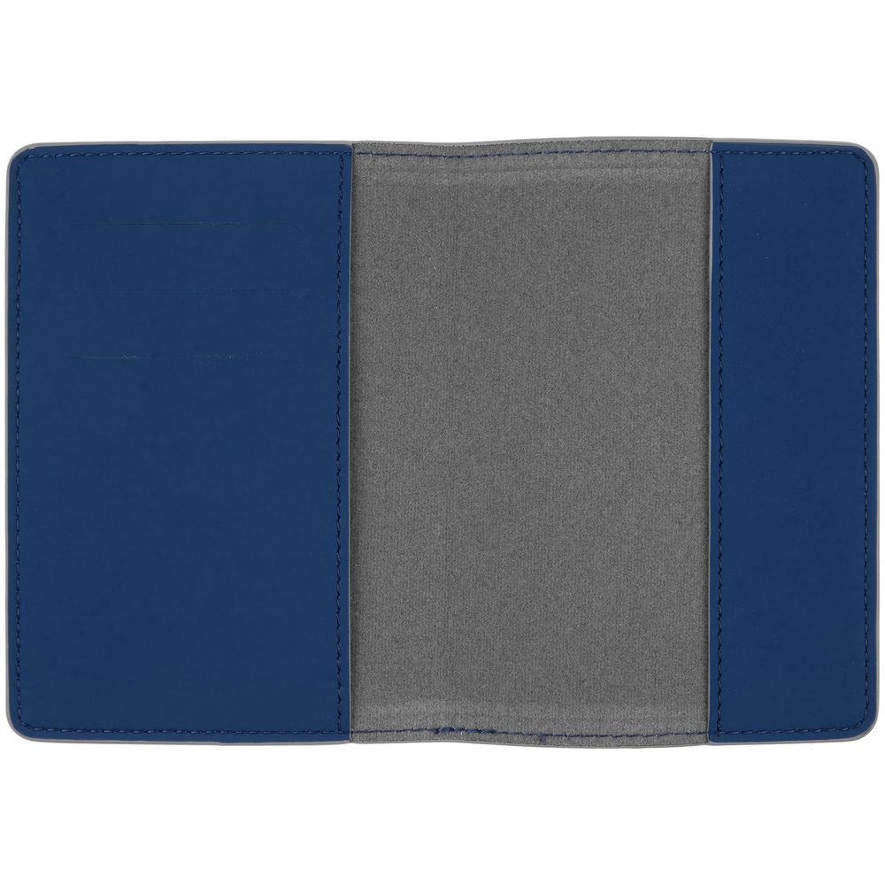 Обложка для паспорта Shall Simple, синий — изображение 3