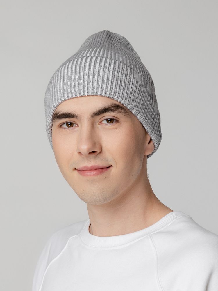 Шапка Nobilis, белая с серым — изображение 6