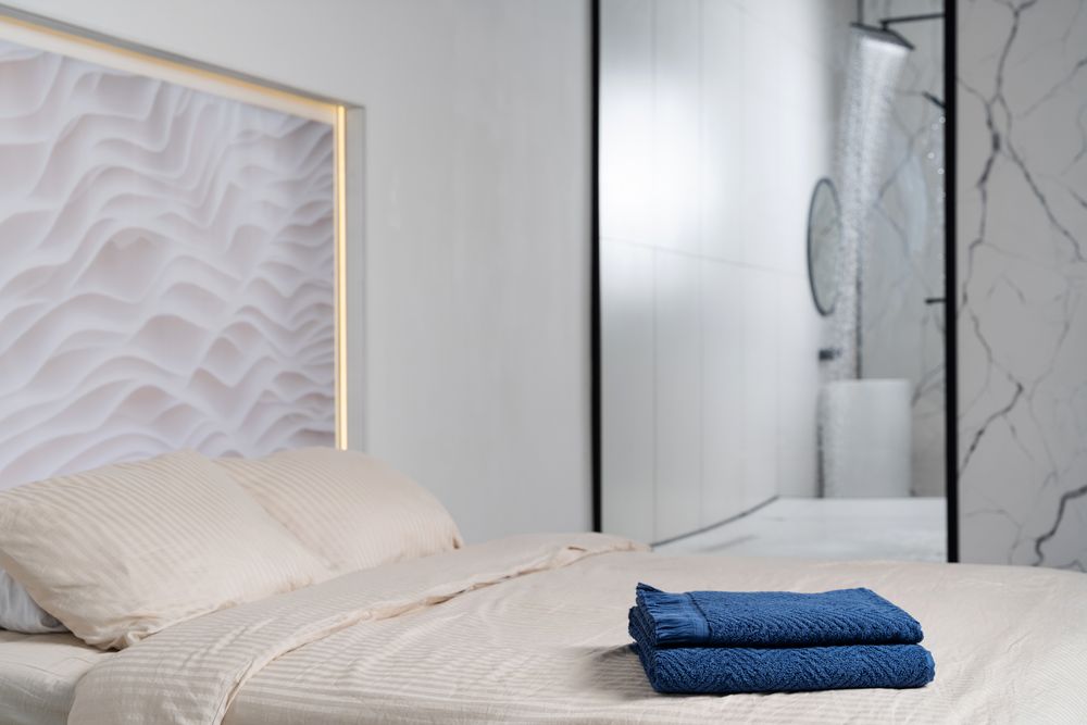 Полотенце Morena, большое, синее — изображение 8