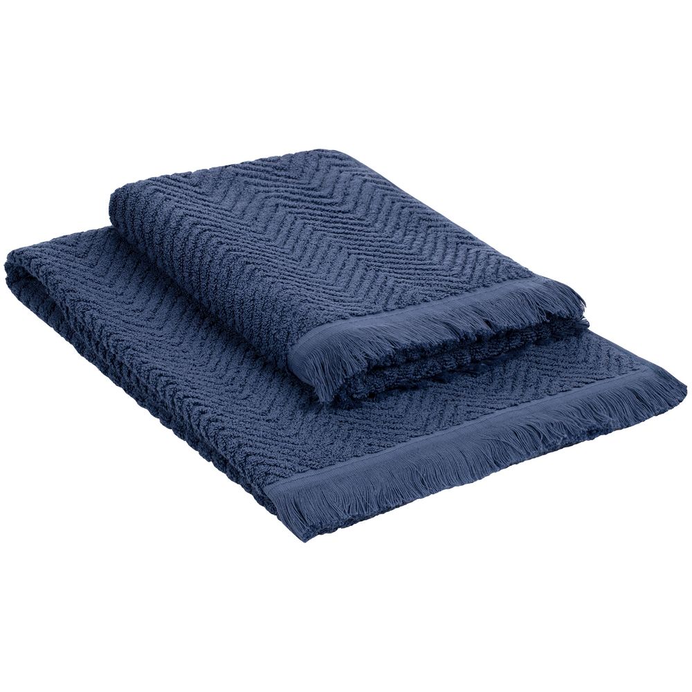 Полотенце Morena, большое, синее — изображение 7