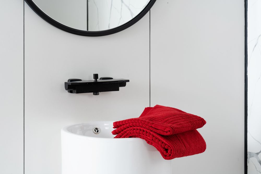 Полотенце Farbe, среднее, бордовое — изображение 8