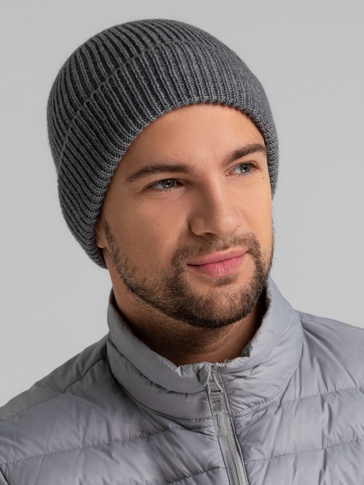 Шапка Bernard, серый меланж — изображение 8
