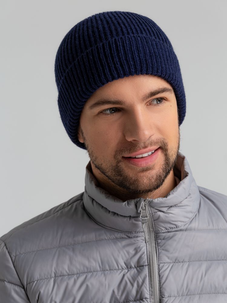 Шапка Bernard, темно-синяя — изображение 8