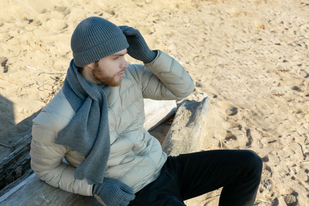 Шарф Bernard, серый меланж — изображение 12