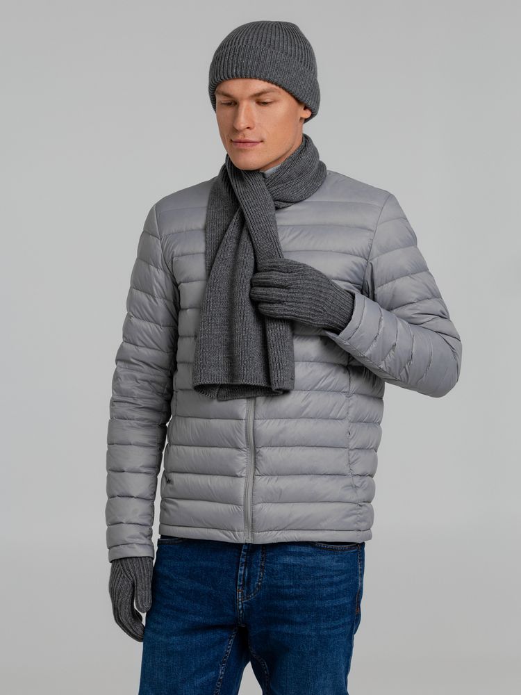 Шарф Bernard, серый меланж — изображение 11