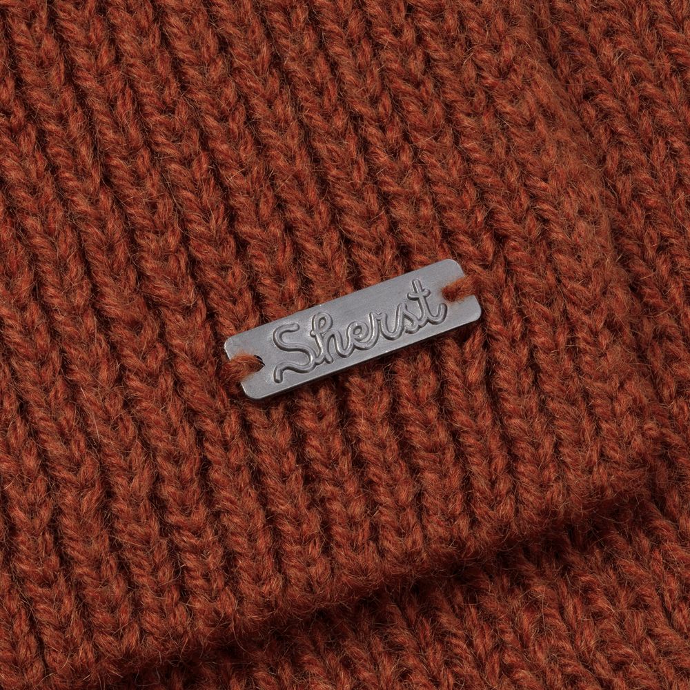 Шарф Bernard, коричневый (терракота) — изображение 6