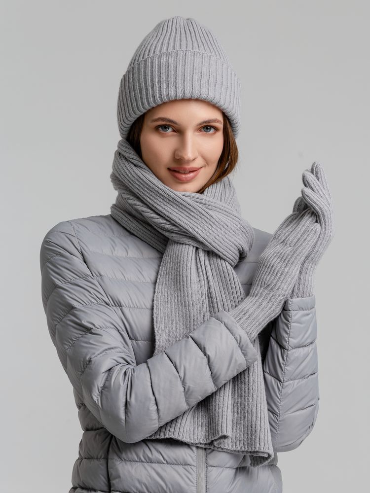 Перчатки Bernard, светло-серые — изображение 5