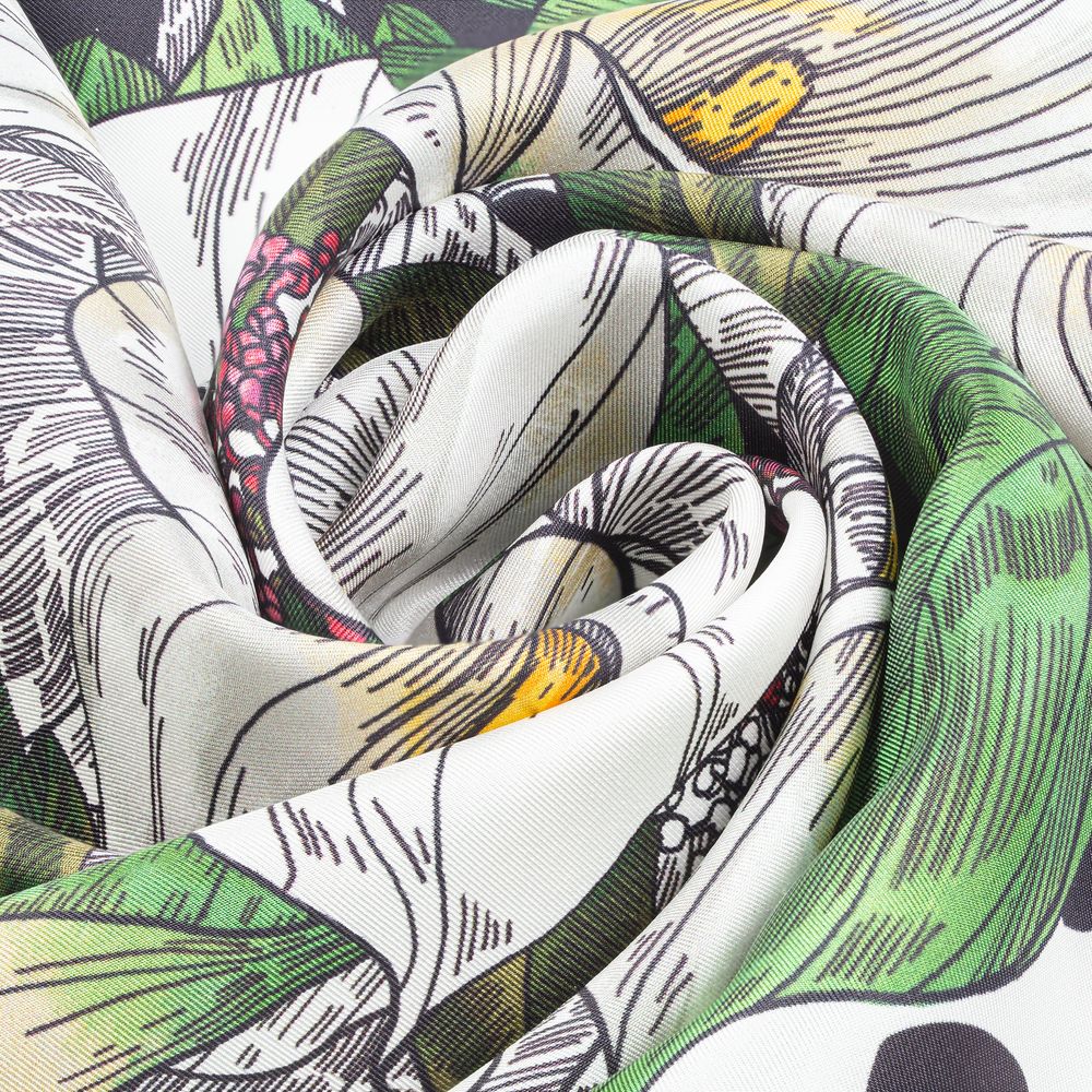 Платок шелковый Delicate, каллы — изображение 5