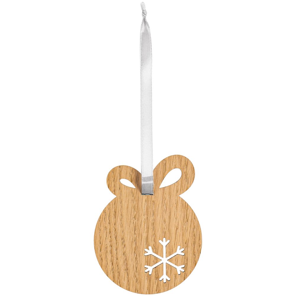Деревянная подвеска Christmate, шар — изображение 3