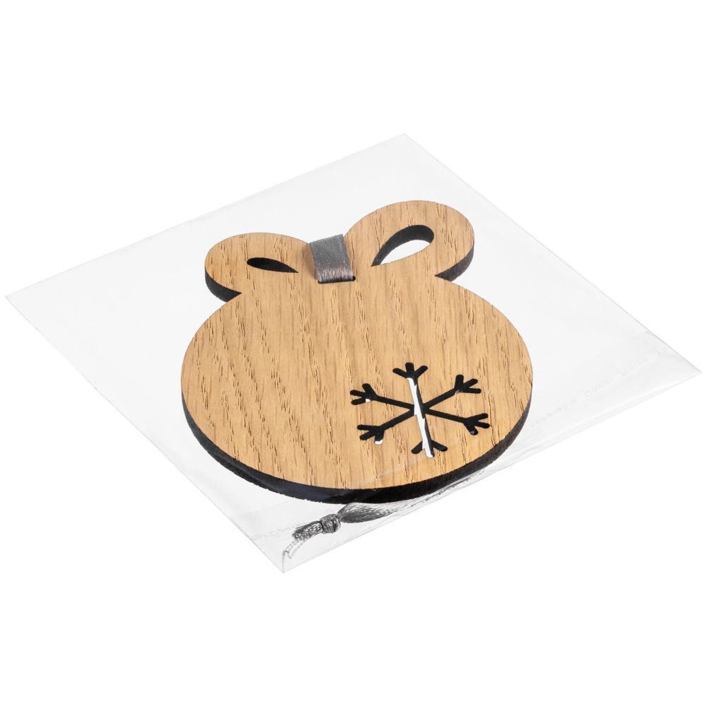 Деревянная подвеска Christmate, шар — изображение 4