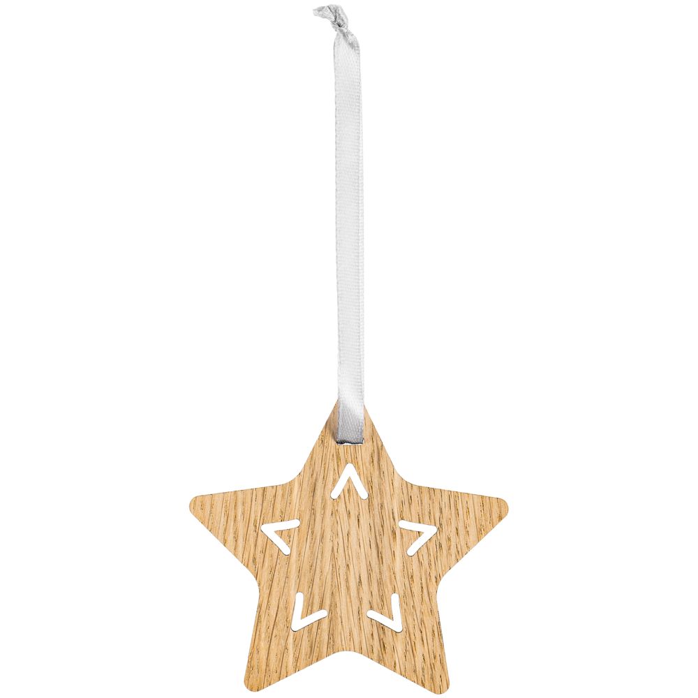 Деревянная подвеска Christmate, звезда — изображение 3