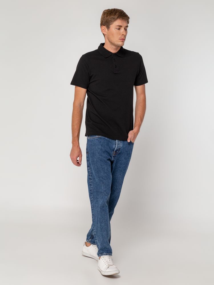 Рубашка поло мужская Virma Light, черная — изображение 9