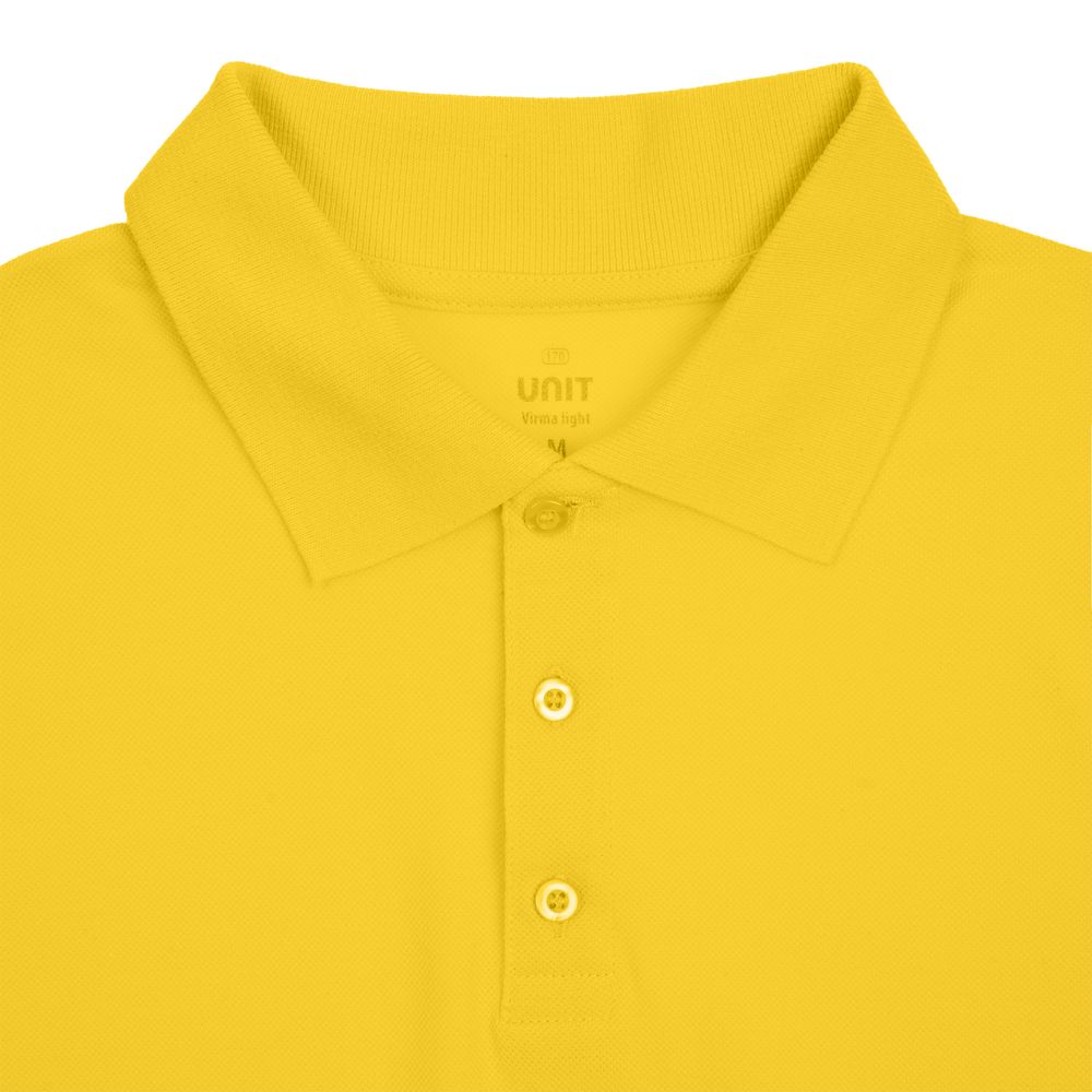 Рубашка поло мужская Virma Light, желтая — изображение 4
