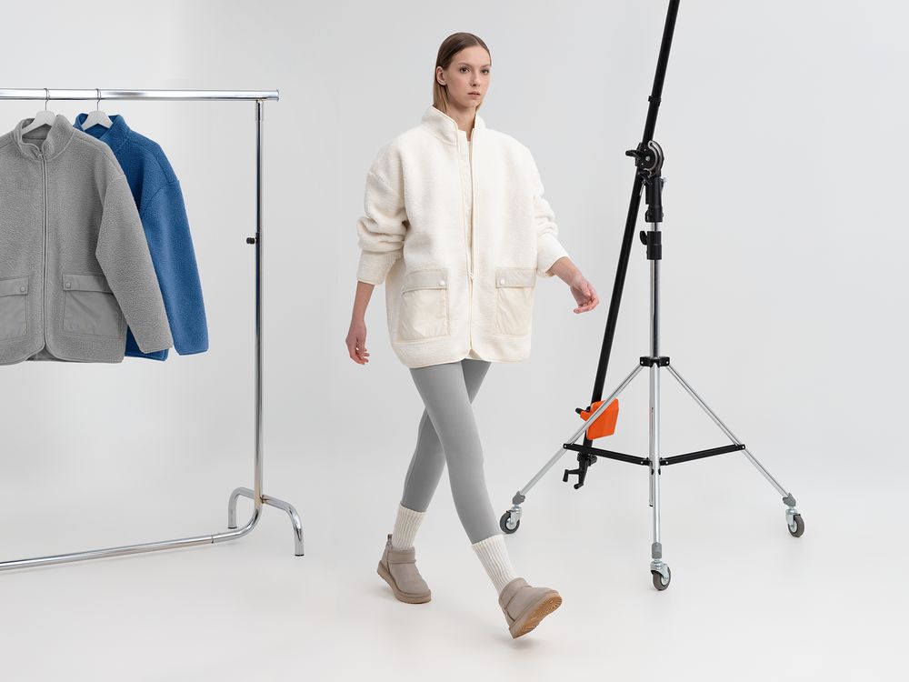 Куртка унисекс Oblako, молочно-белая — изображение 11