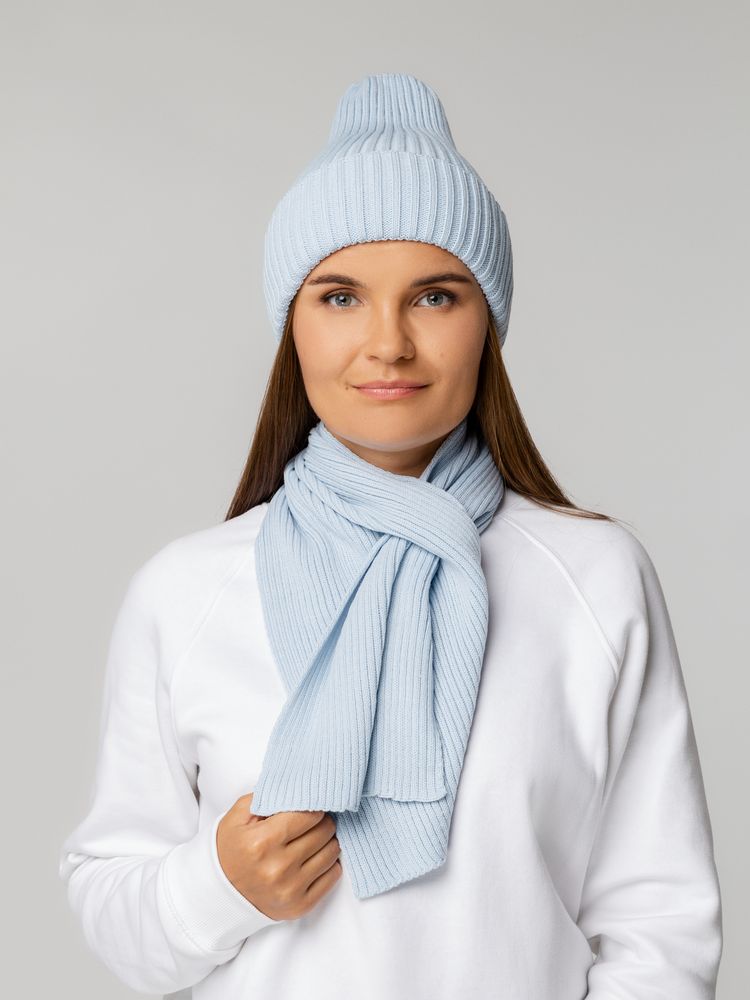 Шарф Yong, голубой — изображение 7