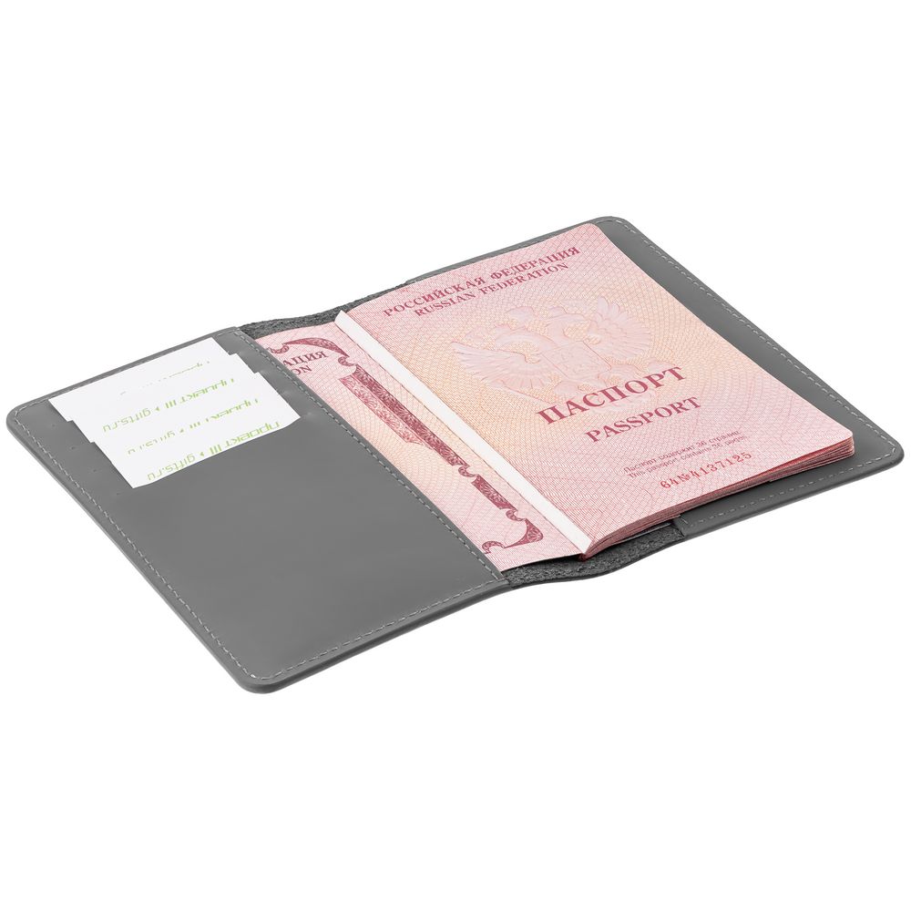 Обложка для паспорта Alaska, серая — изображение 5